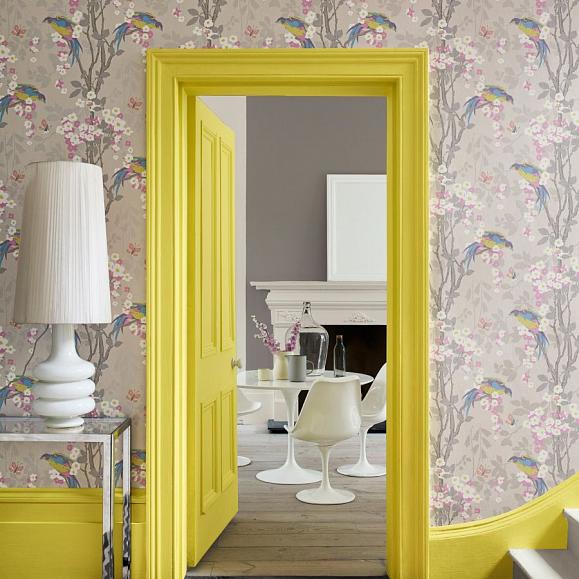 Обои Little Greene Archive Trails II Loriini 0291LODORIA фото в интерьере